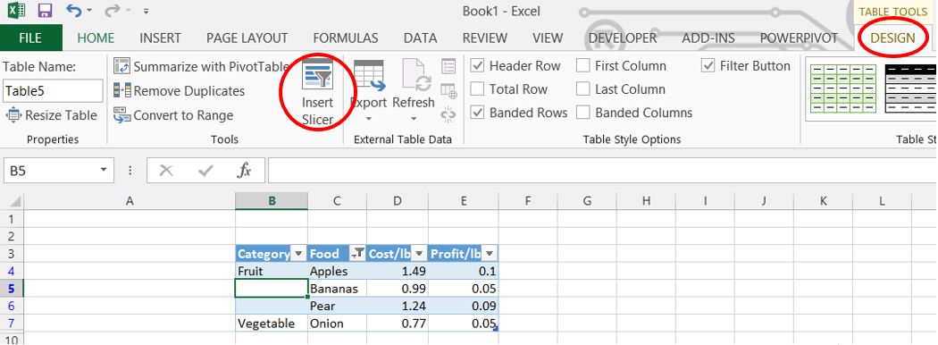 chart filter excel 2016 for mac